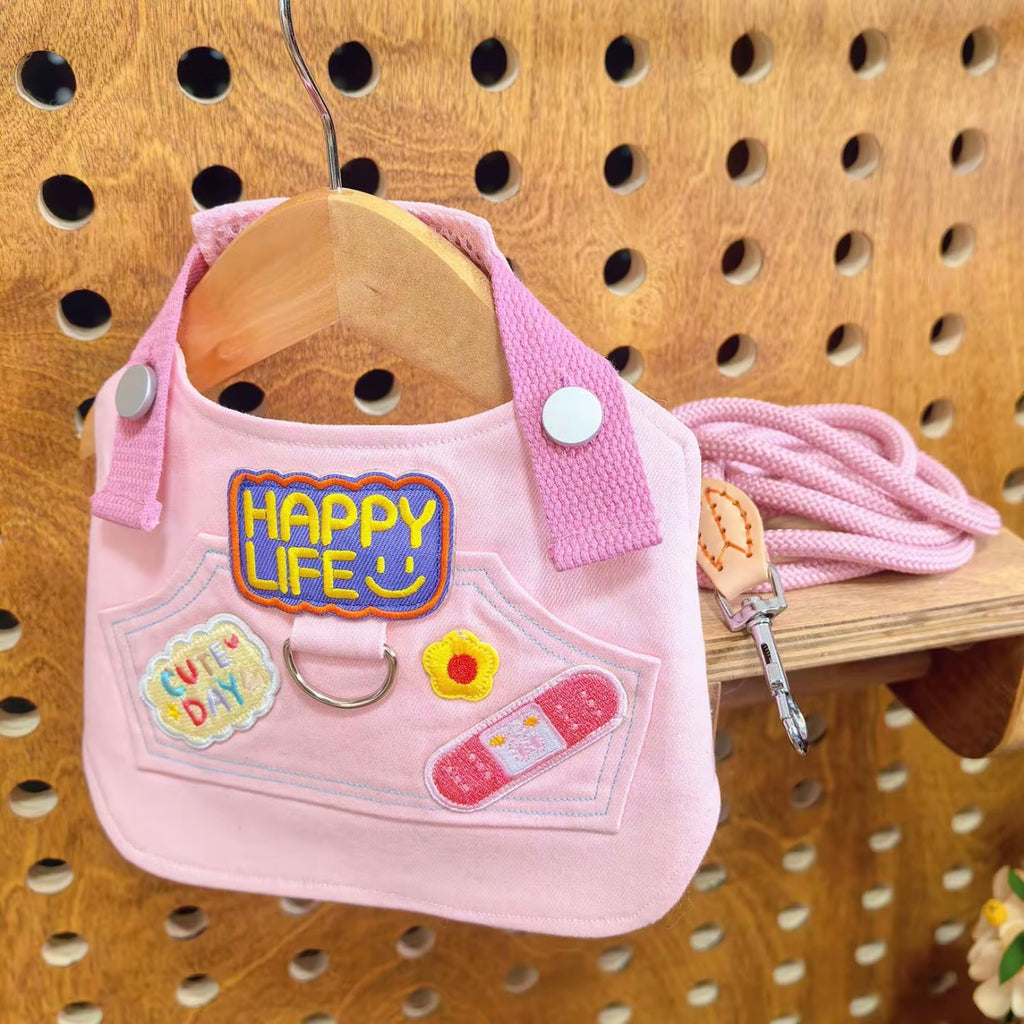 🩷Pink Outdoor Harness and Leash Set Escape Proof - Novo Paw