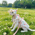 🌸Floral Hollow Out Embroidered Cotton Dress & Hat Set - Novo Paw